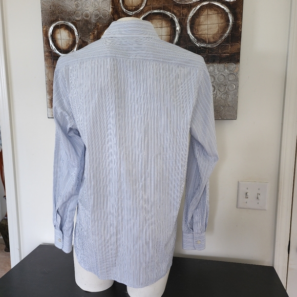 NWOT American Eagle Outfitters Men's Striped Long Sleeve Pocket Button Front M - Picture 4 of 7
